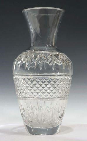 Appraisal: Waterford Ballina cut crystal vase bearing acid-etched mark approx h