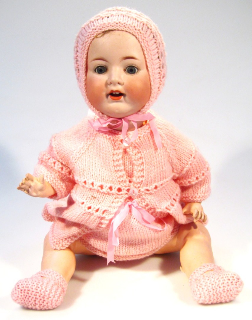 Appraisal: A late thC Armand Marseille bisque headed doll no with