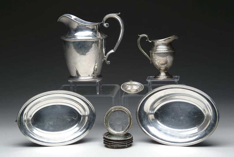 Appraisal: LOT OF STERLING SILVER INCLUDING A WATER PITCHER BY WEBSTER