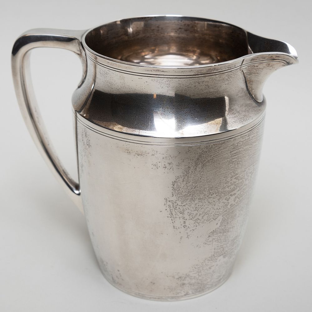 Appraisal: Tiffany Co Silver Water Pitcher Marked 'Sterling' in high oz