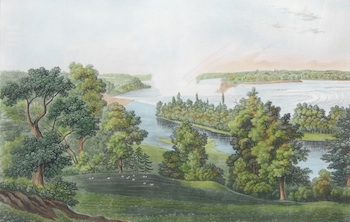 Appraisal: A Hand Colored Restrike of The Falls of Niagara The