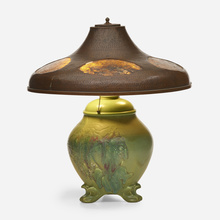 Appraisal: Sallie Toohey for Rookwood Pottery MODELED MAT LAMP BASE USA