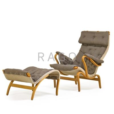 Appraisal: BRUNO MATHSSON - FIRMA KARL MATHSSON Pernilla lounge chair and