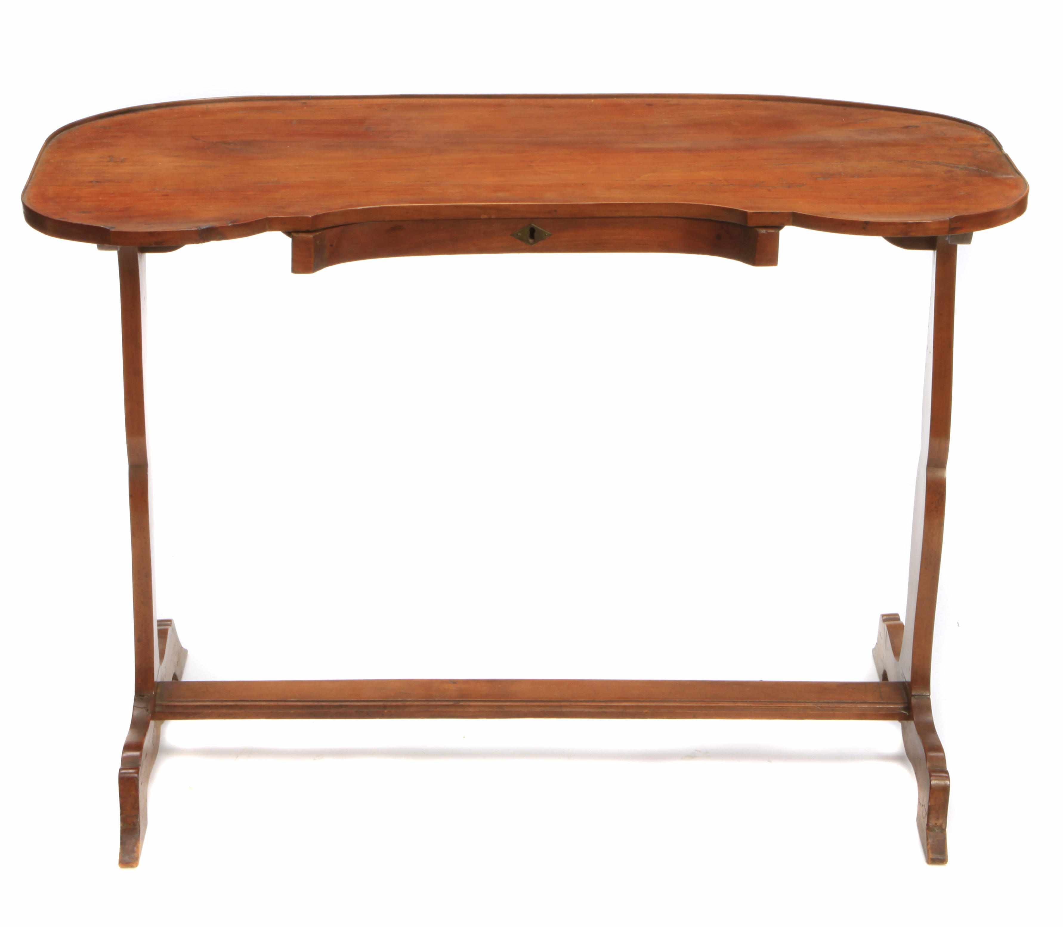 Appraisal: A Provincial style fruitwood vide poche table early th centuryheight