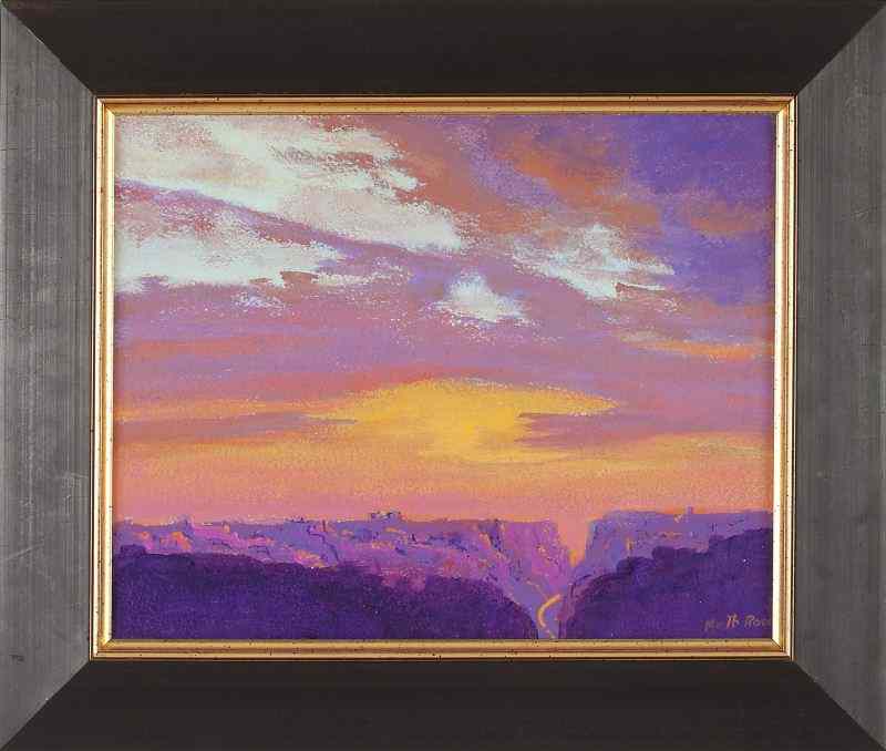 Appraisal: Keith Rose NC - ''Sunset Canyon''acrylic on canvas signed at