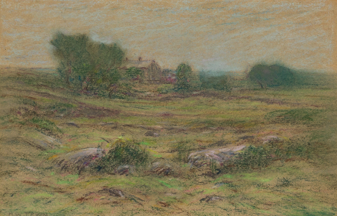 Appraisal: DWIGHT WILLIAM TRYON American - Spring Pastures pastel on paper