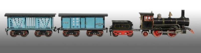 Appraisal: Marklin -Gauge American Outline Freight Set Description Includes American Outline