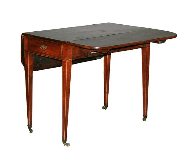 Appraisal: A George III mahogany Pembroke table early th century height