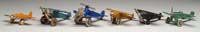 Appraisal: SIX SMALL CAST IRON AIRPLANES A fine assortment from various