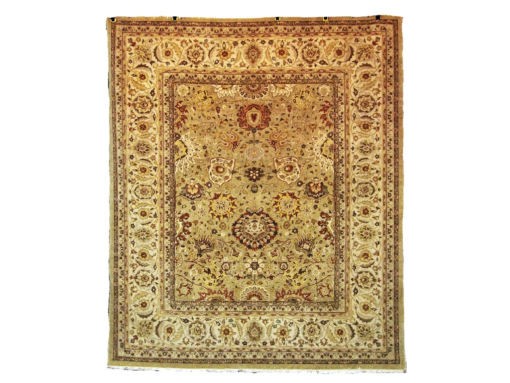 Appraisal: Indian fine carpet in the Hereke manner modern