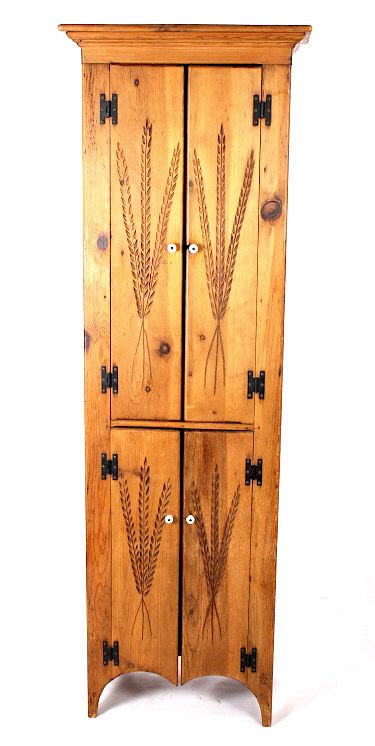 Appraisal: Habersham Handcrafted Pine Jelly Cupboard For your consideration is this