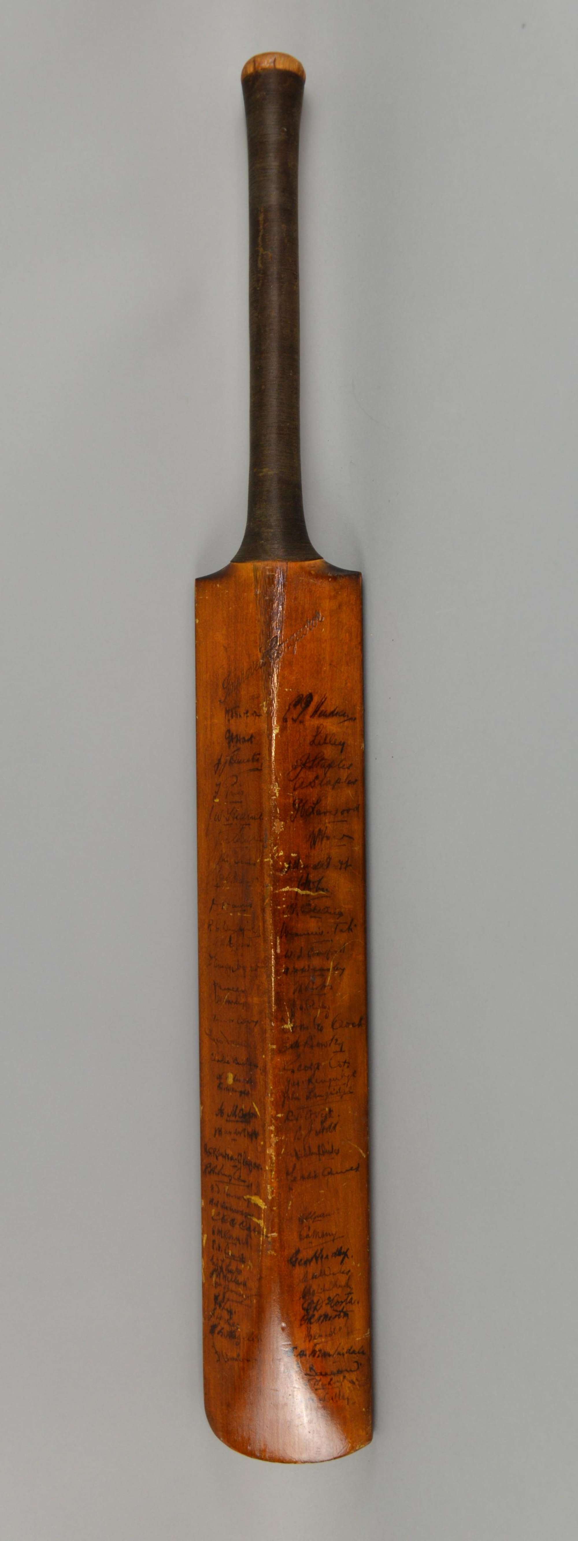 Appraisal: B Warsop Marylebone early th century cricket with over signatures