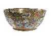 Appraisal: A CANTON FAMILLE ROSE BOWL decorated overall with alternating fan