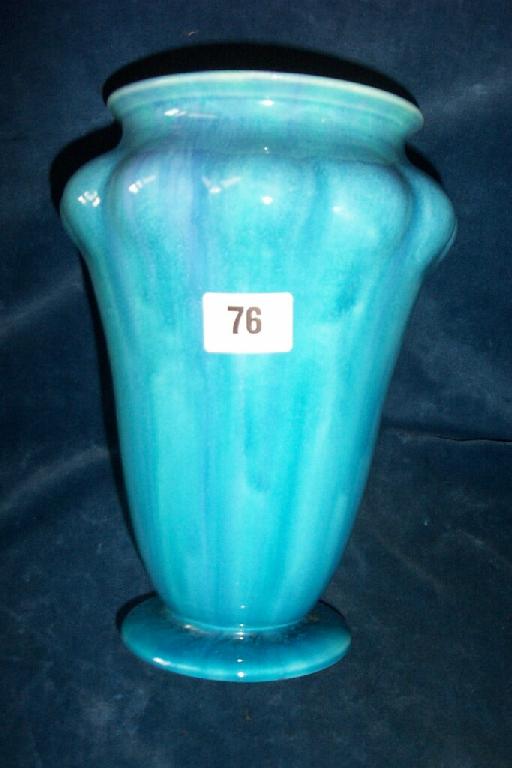 Appraisal: A Pilkington's Royal Lancastrian vase with lobed moulding to the