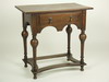 Appraisal: LOWBOY - William and Mary style oak lowboy in a