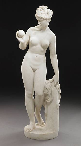 Appraisal: A carved marble figure of Venus after the model by