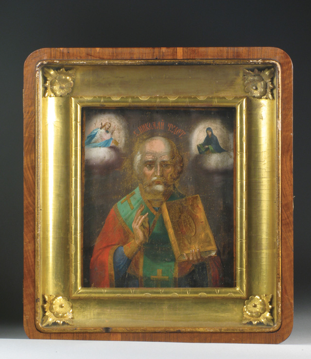 Appraisal: AN EARLY TH CENTURY RUSSIAN ICON Hand painted on wood