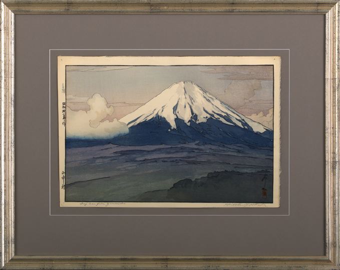 Appraisal: Japanese Framed Woodblock Print early th century signed Yoshida entitled