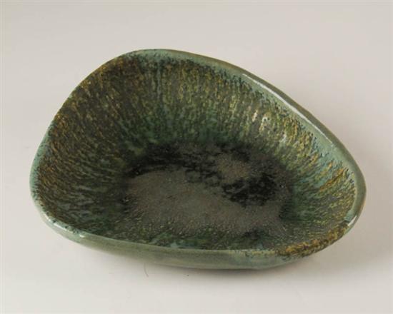 Appraisal: Central City Pottery Organic Lava Glaze Bowl signed on bottom