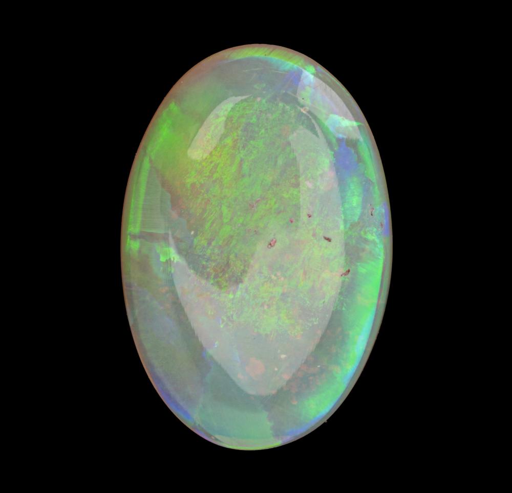 Appraisal: OPALOne oval cabochon cut opal ct actual weight measuring x