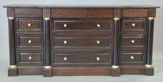 Appraisal: Contemporary triple chest with cedar interior drawers ht in wd