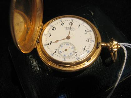 Appraisal: Gold pocketwatch by H R Ekegren for JE Caldwell in