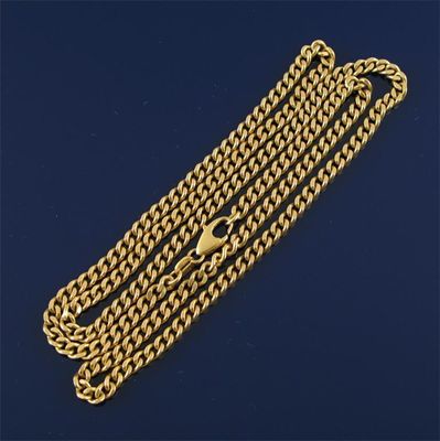 Appraisal: A modern ct gold curb link necklace cm g