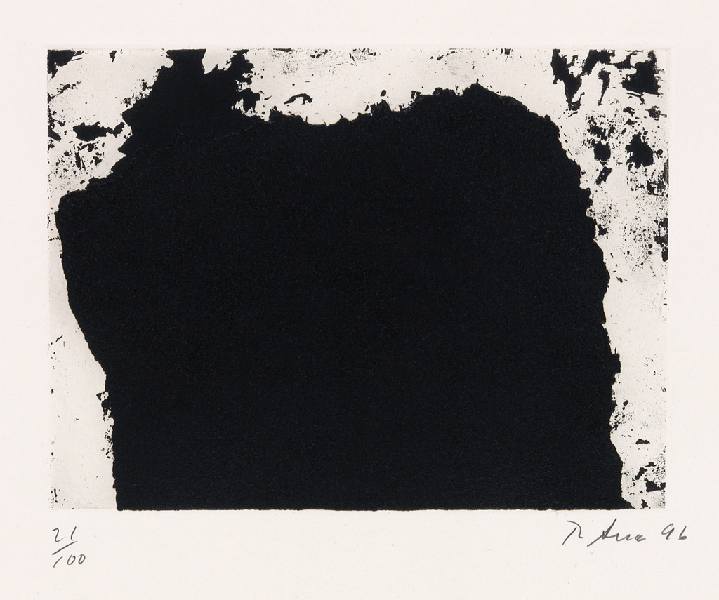 Appraisal: RICHARD SERRA Untitled Etching on Fabriano Murillo x mm x