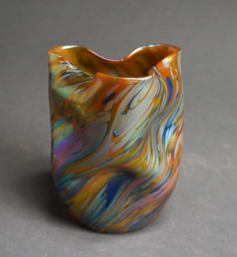 Appraisal: Loetz Iridescent Glass Vase H in cm