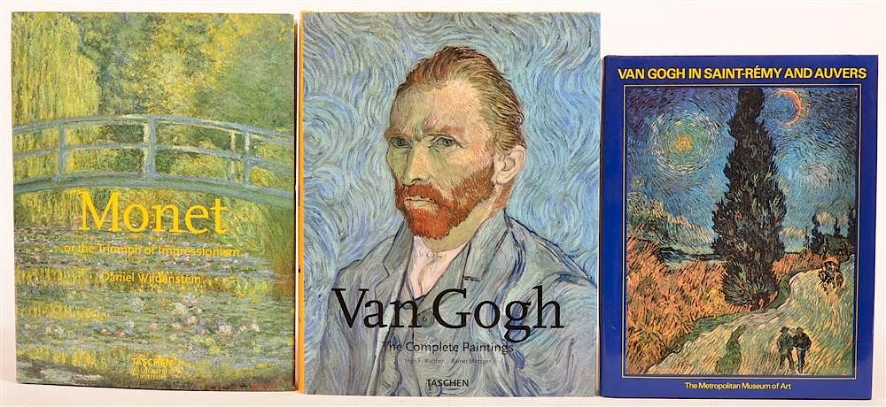 Appraisal: vols Books on Monet Van Gogh Wildenstein Monet Cologne As