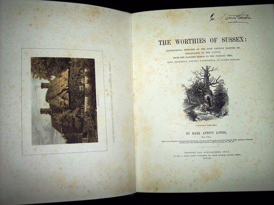 Appraisal: Lower M A The Worthies of Sussex Biographical Sketches of