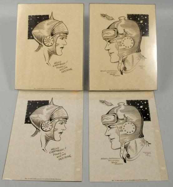 Appraisal: Lot of Buck Rogers Comic Strip Portrait Premiums Description Includes