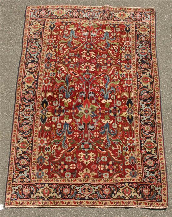 Appraisal: HERIZ RUG Persia circa feet inch x feet inches Condition