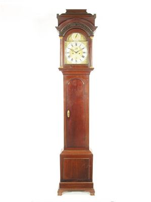 Appraisal: A George III mahogany longcase clock the day five pillar