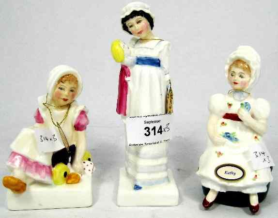 Appraisal: Royal Doulton Figures Nell HN Kathy HN And Amy HN