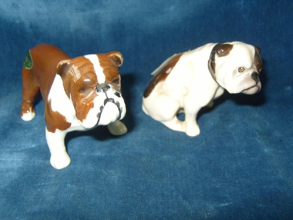 Appraisal: A Beswick model of a brown and white bulldog with