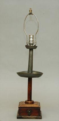 Appraisal: Lamp with Spice Box Base