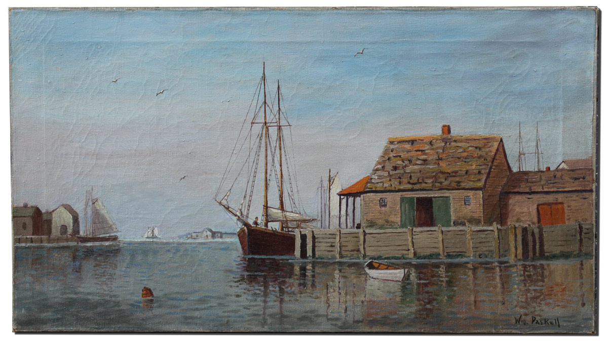 Appraisal: PASKELL William Frederick American - Fisherman's Haven Rockport Mass Oil