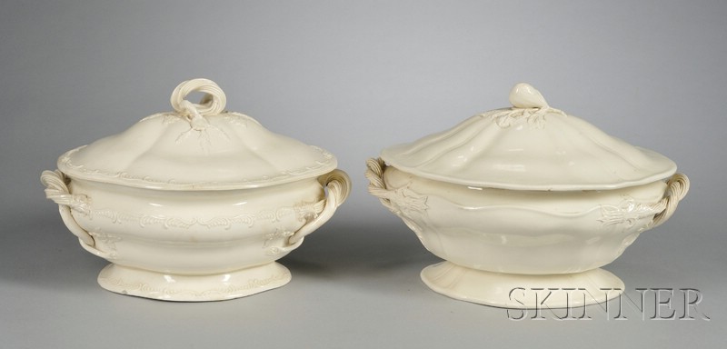 Appraisal: Two Creamware Tureens and Covers England late th early th