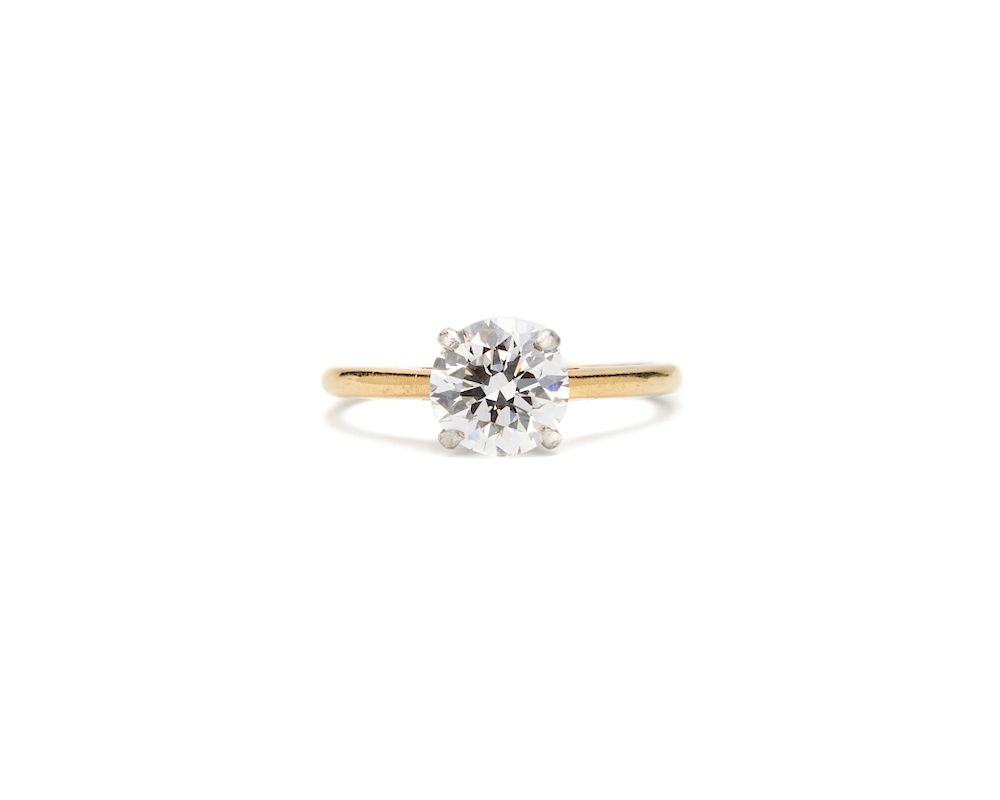 Appraisal: CARTIER Platinum Gold and Diamond Ring CARTIER Platinum Gold and