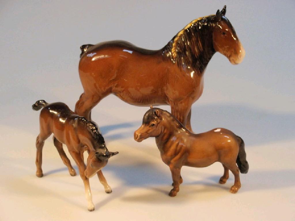 Appraisal: A Beswick model of a shire mare model no brown