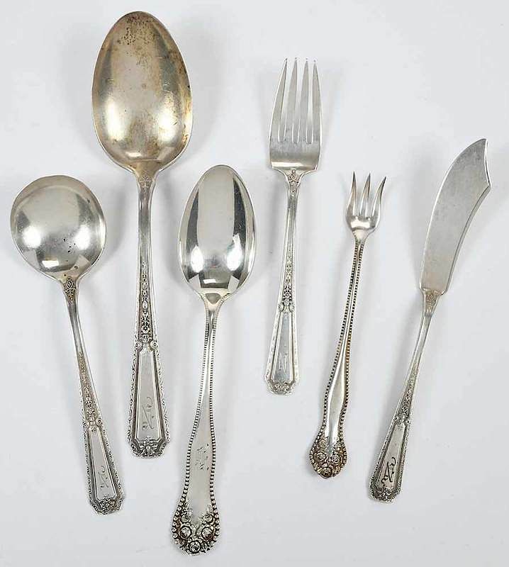 Appraisal: pieces sterling flatware American th century including nine piece Gorham