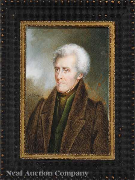 Appraisal: A Miniature on Ivory of Andrew Jackson after James Barton