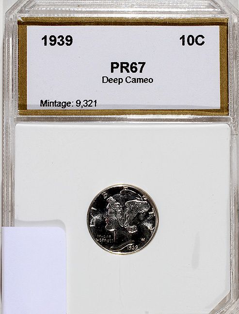 Appraisal: Cent Piece Mercury Proof proof deep cameo PCI Condition Please