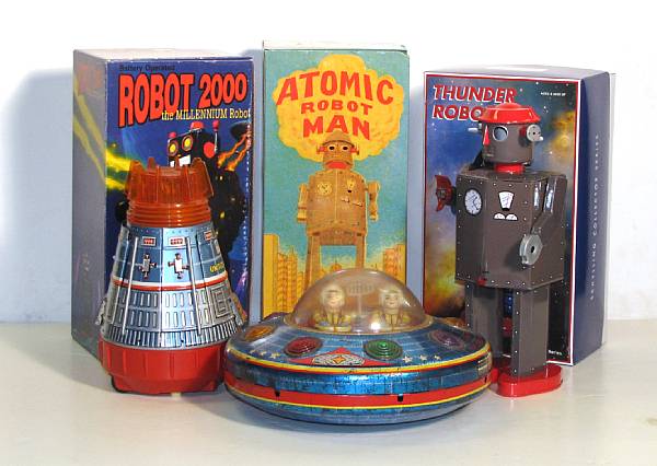 Appraisal: Space and Robot Grouping Lot consisting of space related toys