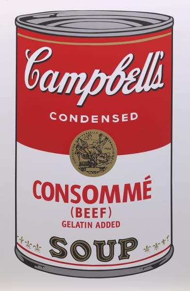 Appraisal: ANDY WARHOL FOR SUNDAY B MORNING AMERICAN - x Campbell's