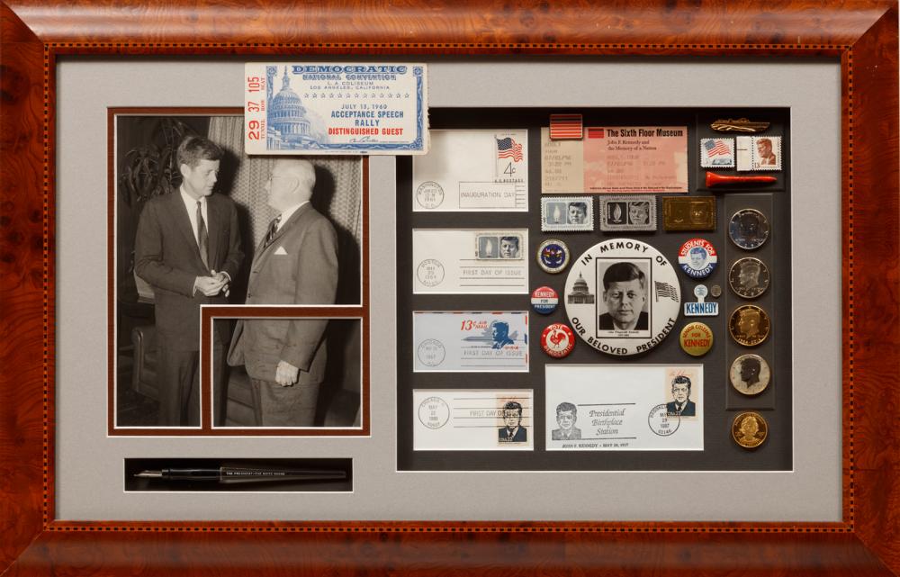 Appraisal: John F Kennedy th US President - shadowbox presentation incl