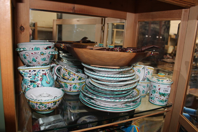 Appraisal: A SMALL GROUP OF ENAMEL TIN GLAZED ITALIAN POTTERY cups