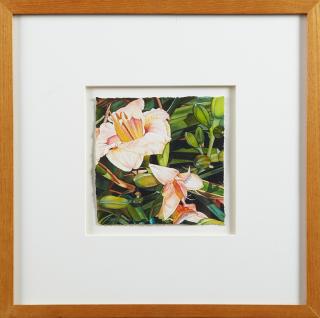 Appraisal: Christine Cozic - New Orleans Pink Daylily Study watercolor signed