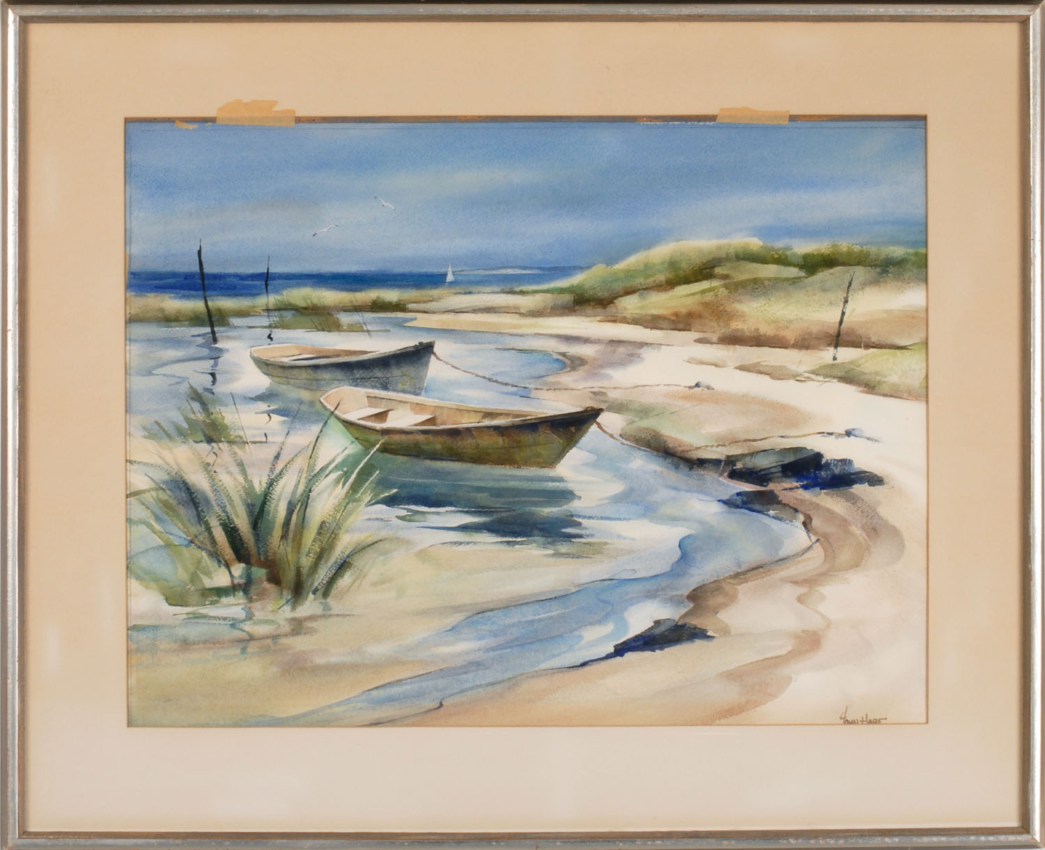 Appraisal: JOHN CUTHBERT HAREAmerican - Barnstable Bay Signed lower right John